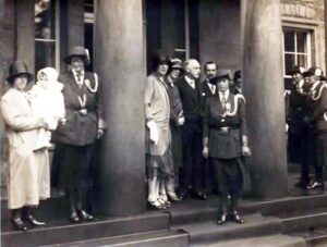 Cissie Tyzack at Princess Mary visit to Downham Hall 7.10.1927