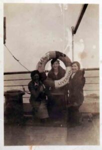 Margaret and Winifred Donlon onboard Laconia