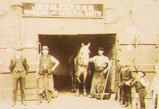 Walker's smithy circa 1890