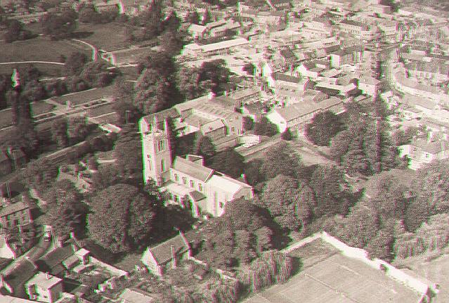 The Abbey Church from the air
