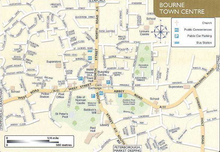 Bourne street map