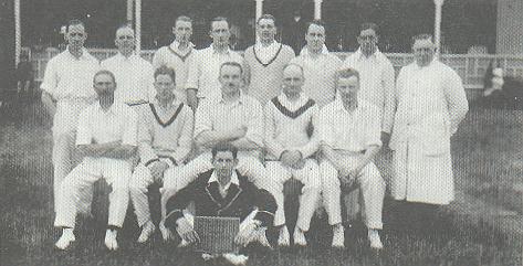 The cricket team in 1925