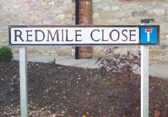Redmile Close street sign
