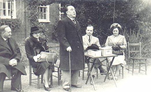 George Robey visiting in 1936