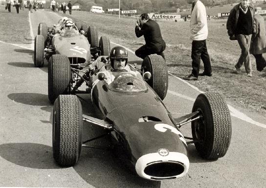 Graham Hill at the wheel