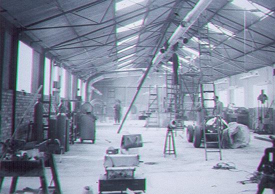 Building the workshops in 1960