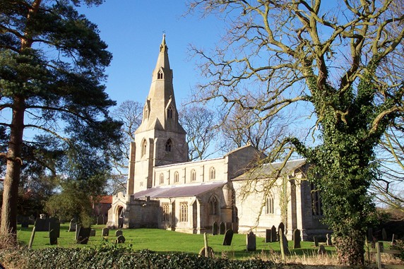 Pickworth church in January 2006