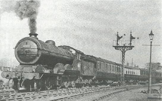 An express train leaving