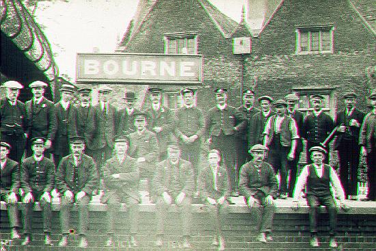Railway staff in the late 19th century