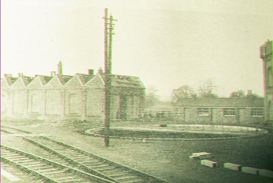 The engine sheds and turntable