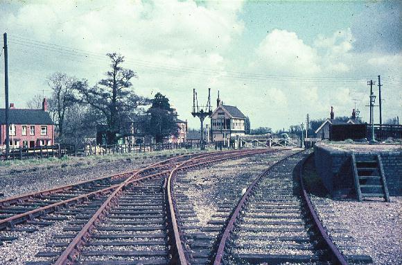 The railway complex before demolition