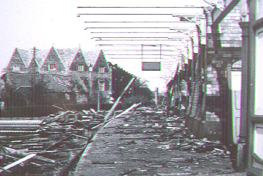 Demolition of the platforms in 1964