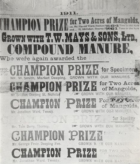 Advertsiing poster from 1911