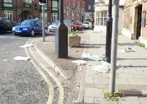 Litter in Town Centre