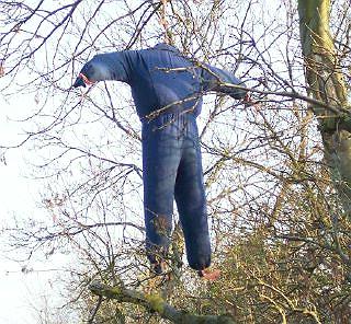 Aerial scarecrow.