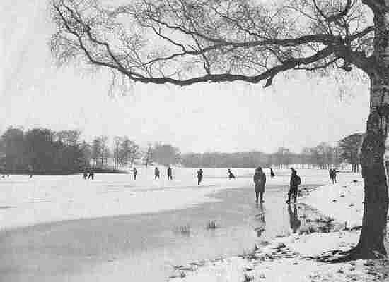 Skating at Grimsthorpe in 1948