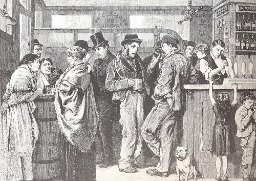Gin palace in 1879