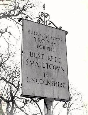 Town competition sign