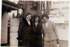 Margaret Donlon and Winifred Donlon onboard Laconia
