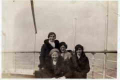 Margaret Donlon and Winifred Donlon onboard Laconia