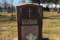 Patrick Ducey headstone, Canada