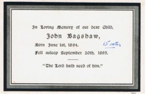 Bagshaw John 1894 memorial card