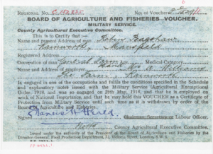 Bagshaw Robert - War Exemption 1