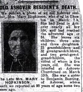 Bunting Mary death notice
