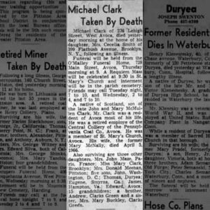 CLark Michael obit