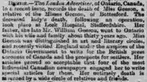 Geeason Jennie death 1907