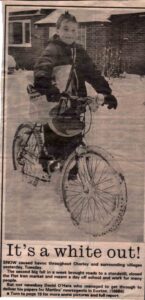 O'Hara David - newspaper cutting about paper round