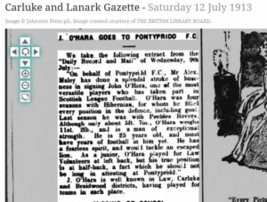 O'Hara John to Pontypridd