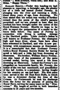 Powsey Archibald Medal 1903