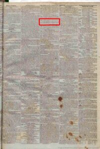 Pridmore John Advert for Flax Dresser 1803