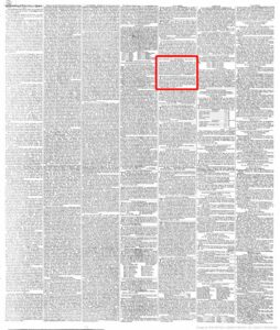 Pridmore John Flax Dresser executor notice 1827