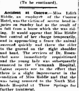 Riddle Edith, Geraldton Guardian and Express