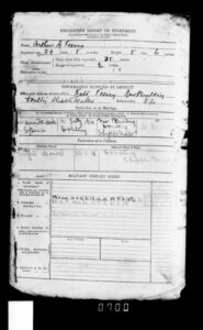 Veasey Arthur George service record 2